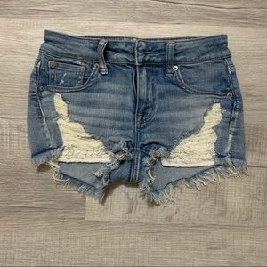 American Eagle Size 0 Distressed Shorts